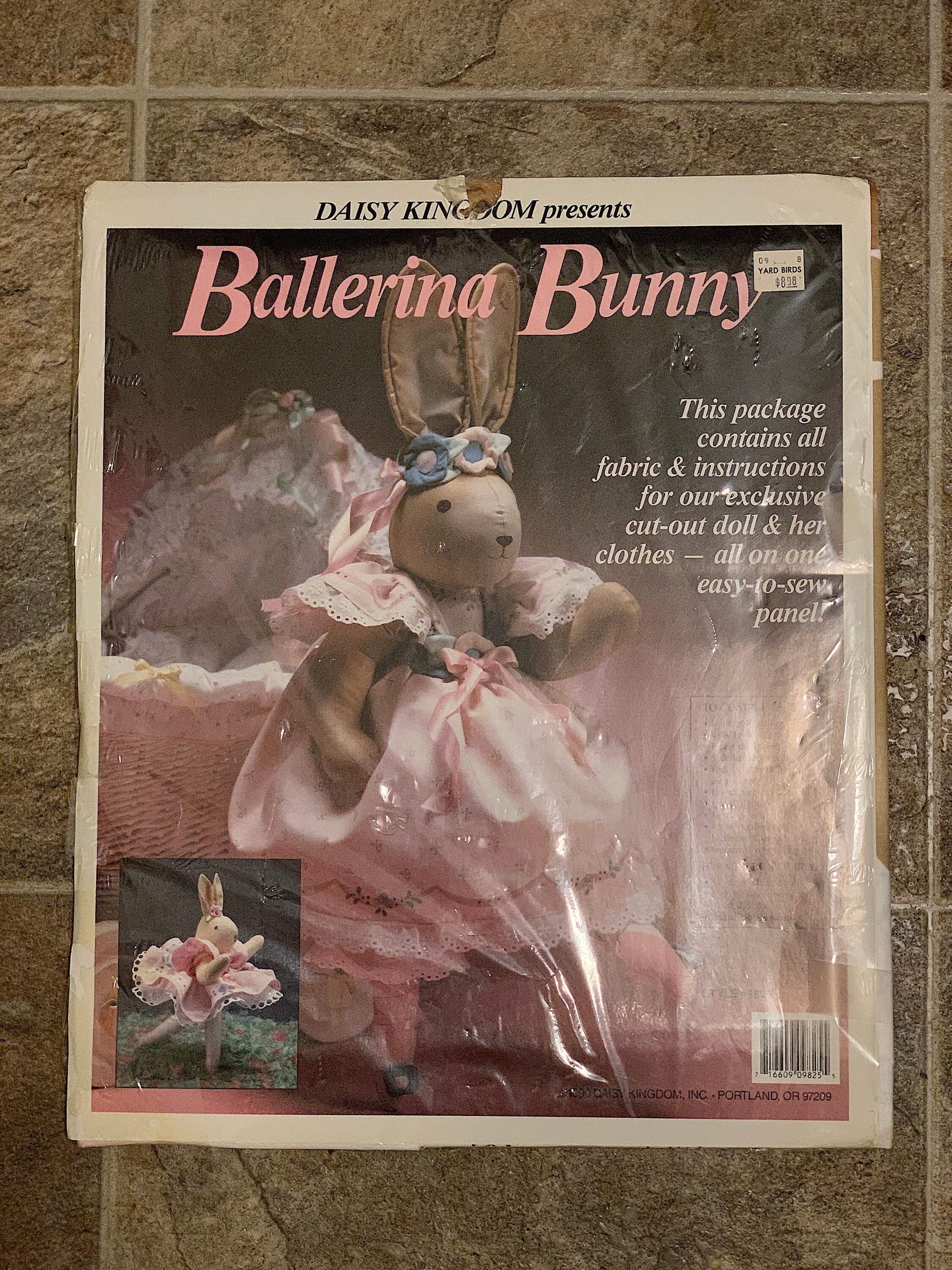 Daisy Kingdom Ballerina Bunny Sewing Panel VINTAGE