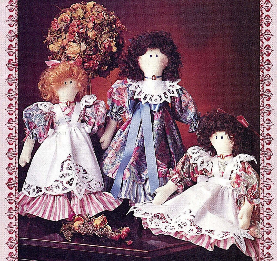 1990 Wimpole Street Victorian Doll Dress Patterns Victoria and Mary