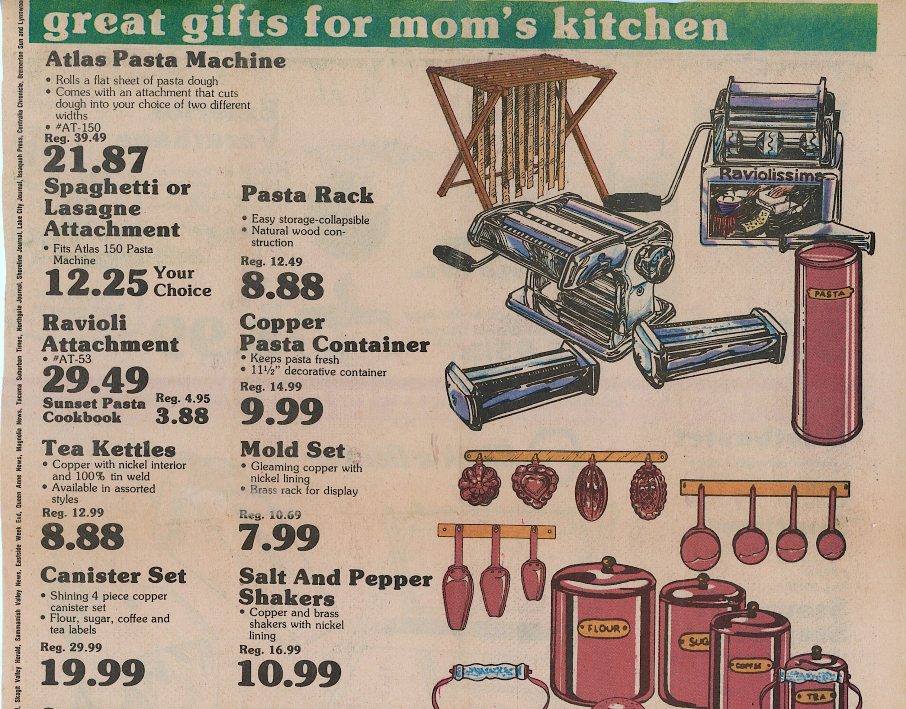 1983 Marcato Atlas Pasta Maker Pasta and Ravioli Recipes Instant