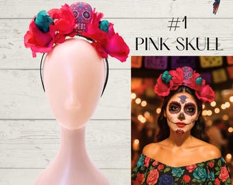 Day of the Dead Vibrant Catrina Headband for Dia De Los  display picture 3