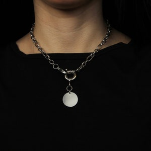 Silber Kette, Chunky Halskette, Silber Gliederkette Halskette, Chunky Silber Kette, Chunky Kette, Bold Choker