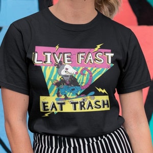 Opossum Shirt | Live Fast Eat Trash | Possum Shirt