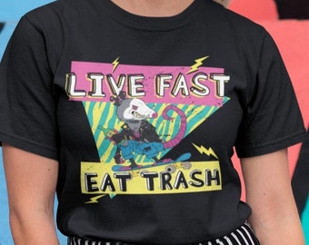 Opossum Shirt | Live Fast Eat Trash | Possum Shirt
