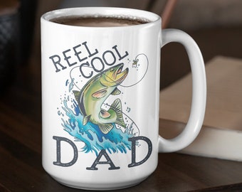 Reel Cool Dad Mug | Dad Fishing Mug | Fathers Day Fishing | Dad Fishing Gift