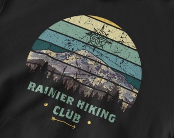 Rainier Hiking Club Hoodie, Mount Rainier National Park Hoodie
