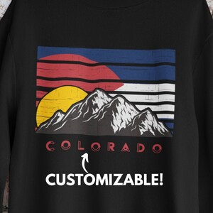 Colorado Sweatshirt | State Flag Retro Vintage Colorado Mountains Sweatshirt