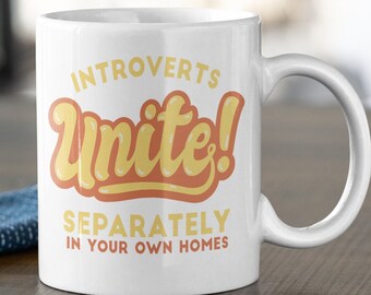 Introverts Unite Mug | Introvert Mug | Introvert Gift | Funny Introvert Mug