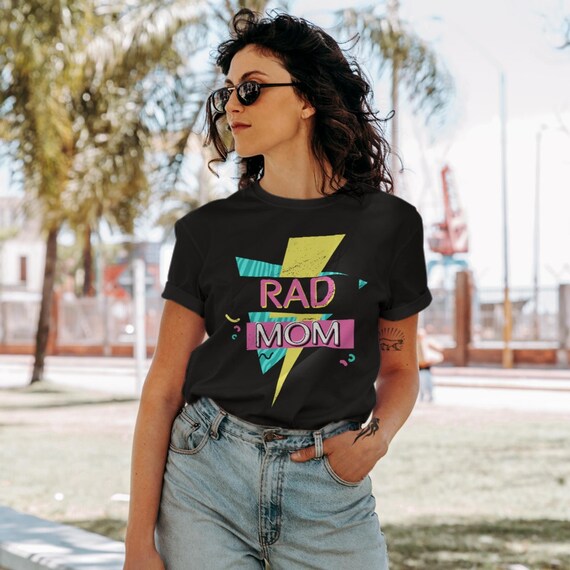 Rad Mom Shirt Retro 90s Mom Shirt 80s Mom Shirt 