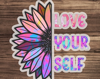 Love Yourself Sticker | BTS Sticker | Women Inspirational Self Empowerment Stickers