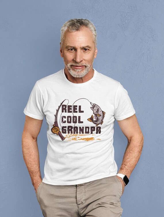 Reel Cool Grandpa Shirt Grandpa Fishing Shirt Fathers Day Grandpa Grandpa  Fishing Gift 