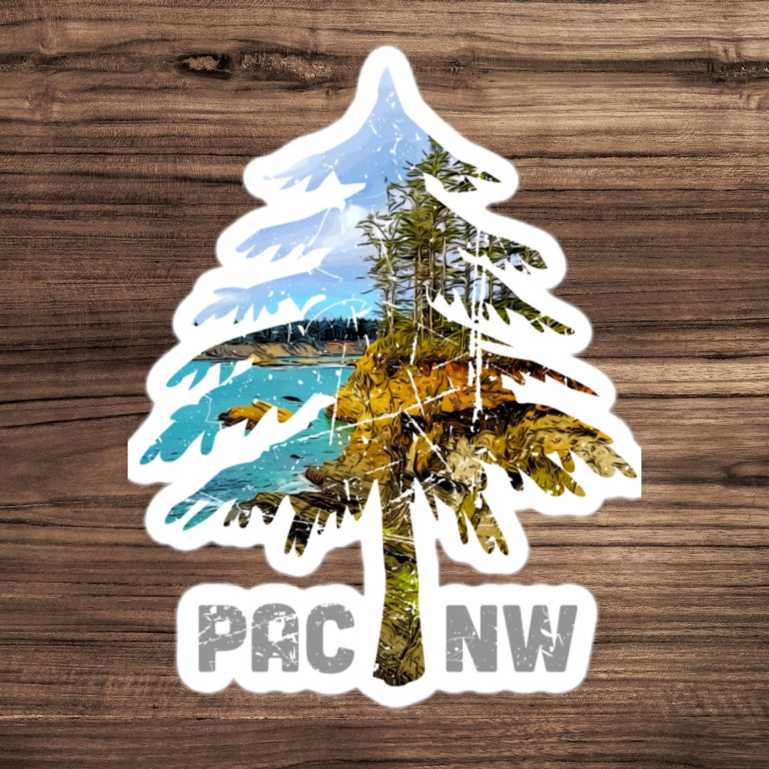 Sticker Bush Oregon PACNW Oregon Coast Tree Stickers | PNW Sticker | Oregon Sticker - Etsy
