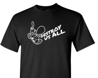 Camiseta de Billy de Las Sombrías Aventuras • Destrúyannos a todos, Divertido gráfico de dibujos animados