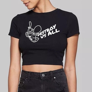 Destroy Us All Croptop  • Grim Adventures Of Billy And Mandy Graphic Cami • Printed Shirt • Womans Clothes • Funny Shirt