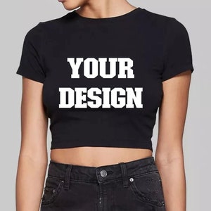 Fitted crop hotsell top shirt