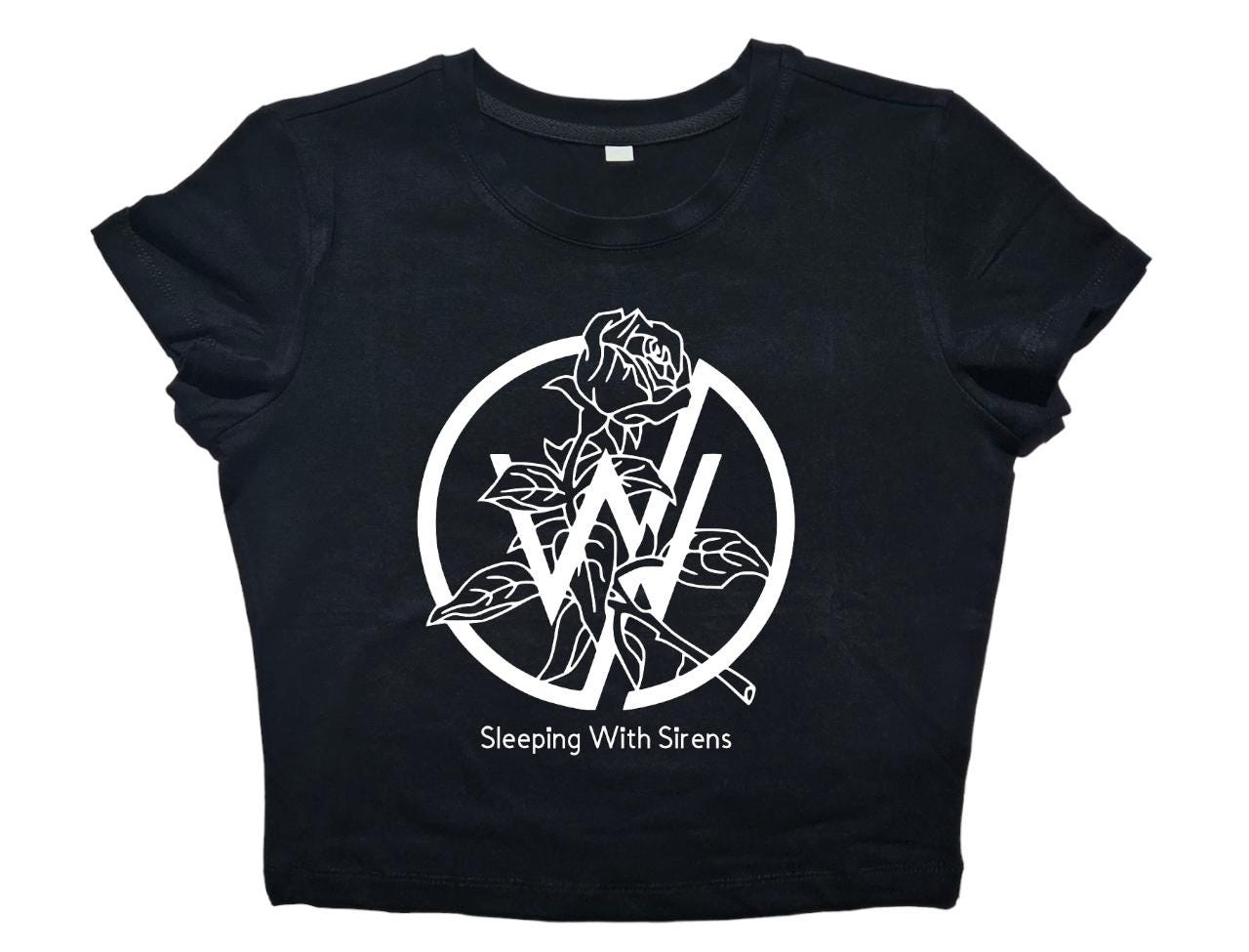 Sleeping With Sirens Crop Top • Band Graphic Tee, Metal Outfit - Etsy