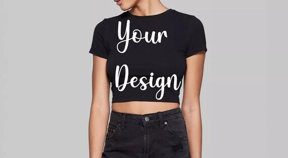 Custom Shirt Custom Crop Top Womans 