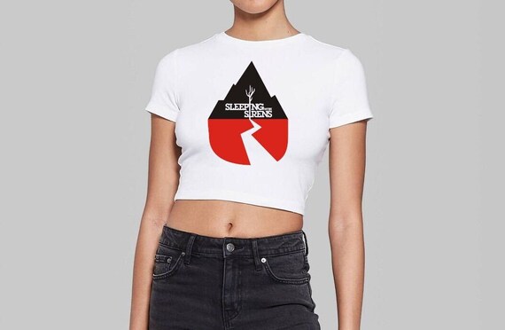 Womans Croptop • Sleeping With Sirens Crop And Cami • Metal Outfit • Graphic Shirt • Rock Outfit • Band Shirt • Graphic Shirt • Crop Top