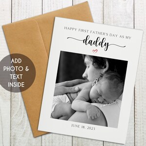 First Fathers Day Card, Custom New Dad Card, 1st Fathers Day, New Dad Congratulations, Personalized First Fathers Day Card, Card for New Dad