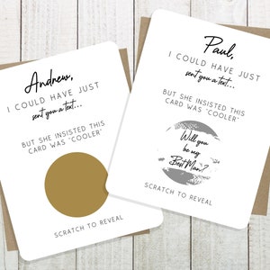 Funny Groomsmen Proposal Scratch Card, Will You Be My Best Man Card, Could Have Been A Text, Best Man Proposal Card, Wedding Scratch Card