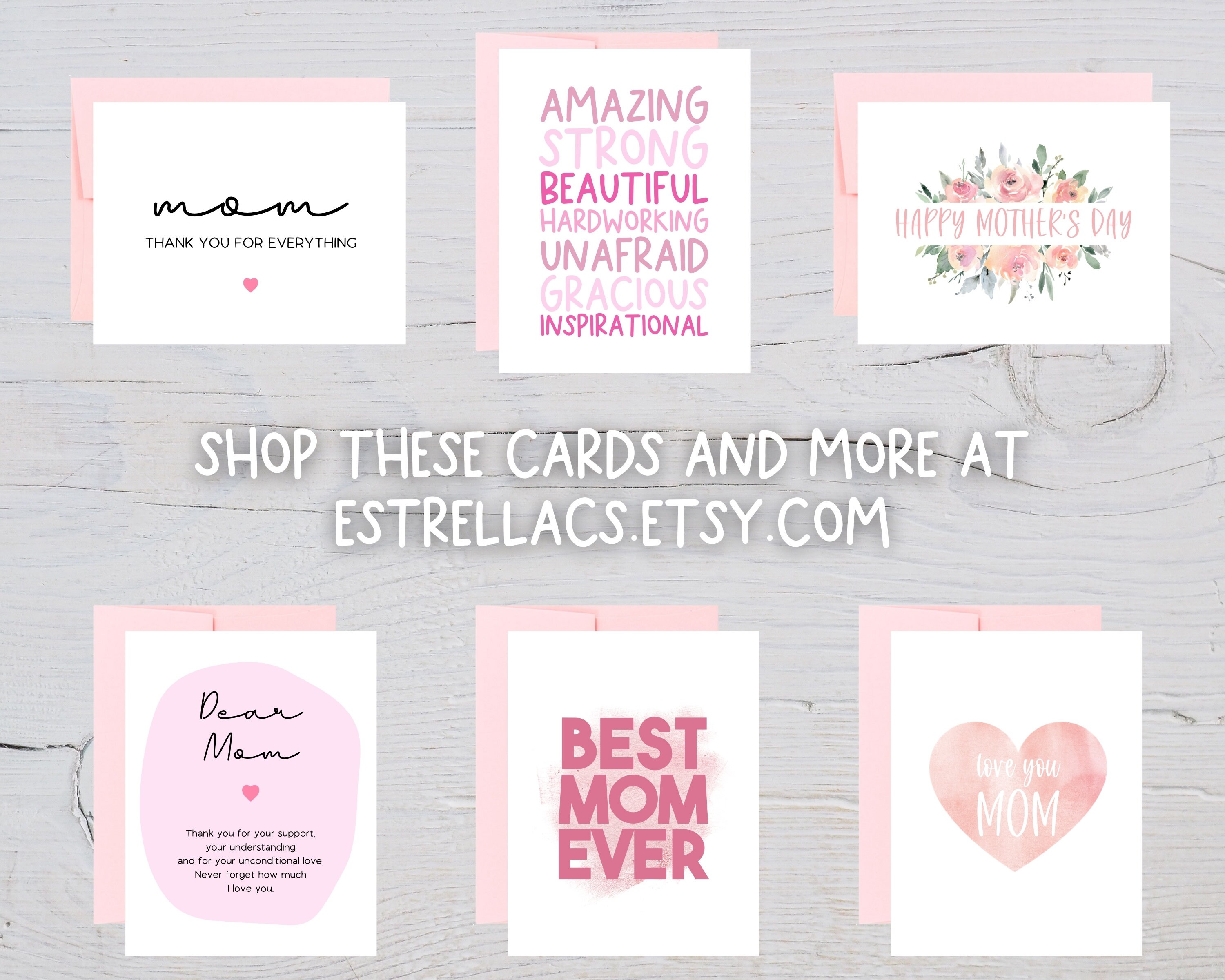 Thank You Mom for Everything Mothers Day Card Card for Mom - Etsy