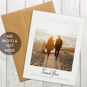 Custom Photo Thank You Card, Personalized Photo Card, Custom Grateful Card, Custom Gratitude Photo Card, Custom Photo Card, Thank You Card