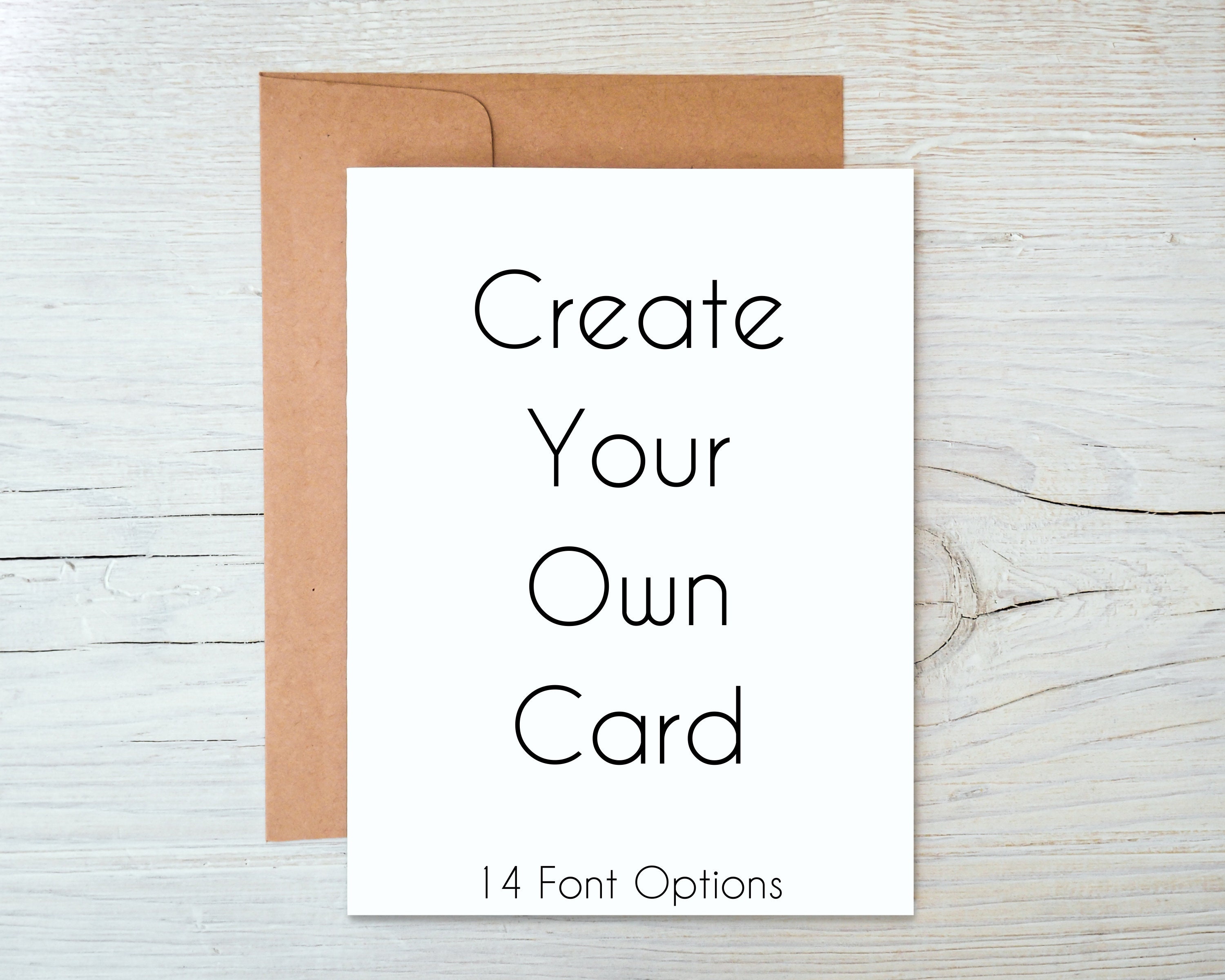 Create Your Own Card Design Your Own Card Custom Card | Etsy