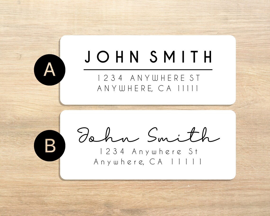 Custom Return Address Labels Set of 30 Address Labels Etsy Canada