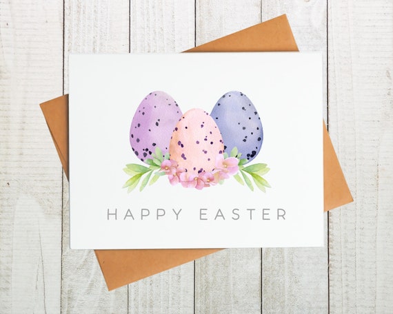Easter Egg Card, Happy Easter Card, Easter 2022 Card, Floral Easter Card,  Cute Easter Card for Friends, for Family, Blank Easter Card -  Canada