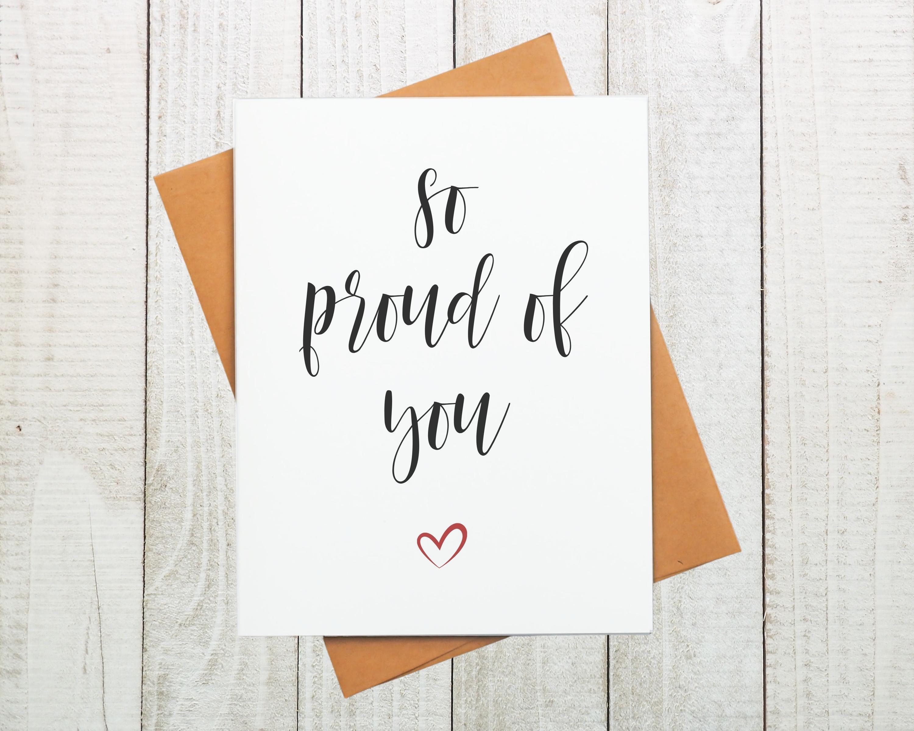 So proud of you Card So proud of you Card