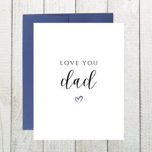 Love You Dad Card, Card for Dad, Birthday Card for Dad, Father&#39;s Day Card for Dad, Card From Kids, Personalize-able Card, Sentimental Card
