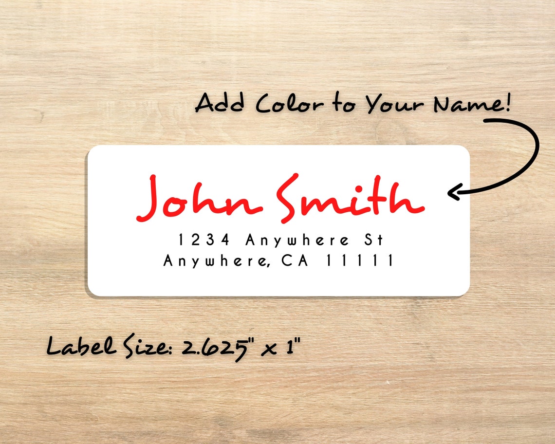 Custom Return Address Labels Set of 30 Address Labels Etsy Canada