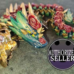 Articulated Rose Dragon | Cinderwing3D | Unpainted/Painted