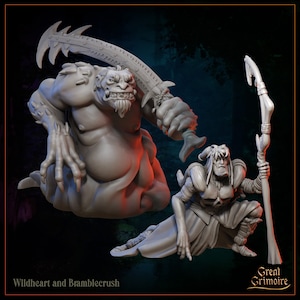 Wildheart und Bromberge | Tolles Grimoire | 3D Druck | Fertig zum Bemalen