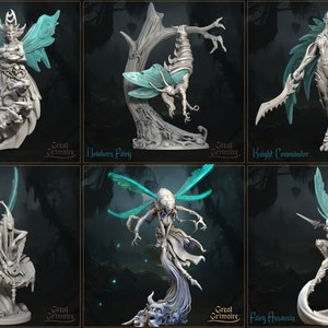 The Tribe of Fairies | Great Grimoire | 3D print | Ready to paint
