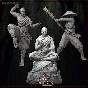 Exiled Monks | Great Grimoire | 3D print | Ready to paint