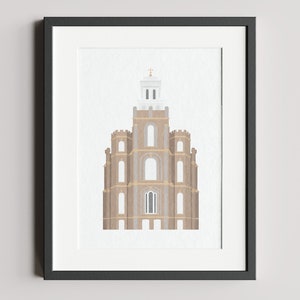 Logan Utah LDS Temple Digital Print | LDS Artwork