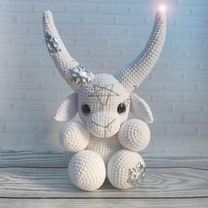 Baphomet, white plush baphomet, satanic, pentagram