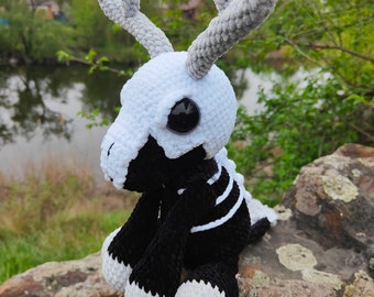 Wendigo, Plush cute monster, Skull, Creepy toy, Halloween decor