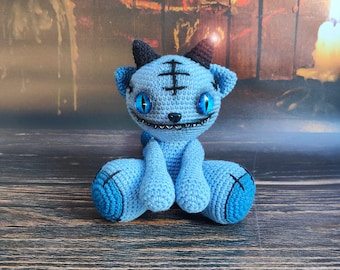 Evil cat, zombie cat plush, creepy plush, horror