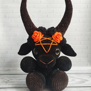 Baphomet,Baphomet plush, big black Baphomet, creepy, pentagram