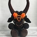 Baphomet,Baphomet plush, big black Baphomet, creepy, pentagram