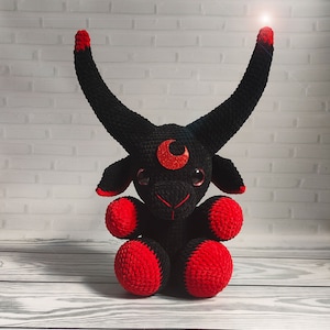 Baphomet, crochet plush Baphomet, occult toy, satanic