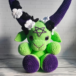 Baphomet, big crochet Baphomet, occult decor, satanic