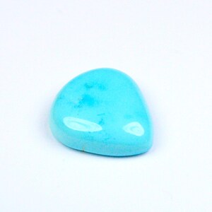 Sleeping Beauty Turquoise Heart Shaped Cabochon, Natural Arizona Turquoise Old Stock 52.80 Carat Gemstone.