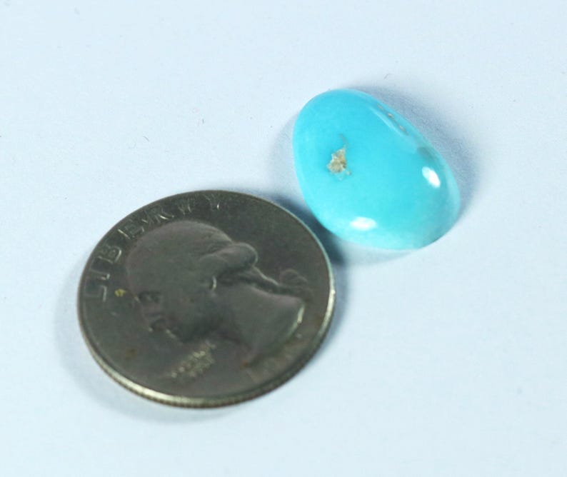 Sleeping Beauty Turquoise Cabochon: Natural Arizona Gemstone (9.40 Carat) image 3
