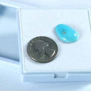 Sleeping Beauty Turquoise Cabochon: Natural Arizona Gemstone (9.40 Carat) image 5