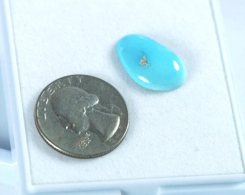 Sleeping Beauty Turquoise Cabochon: Natural Arizona Gemstone (9.40 Carat) image 1