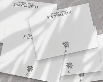 Personalized Letterpress Stationery Set | Custom Name Cards
