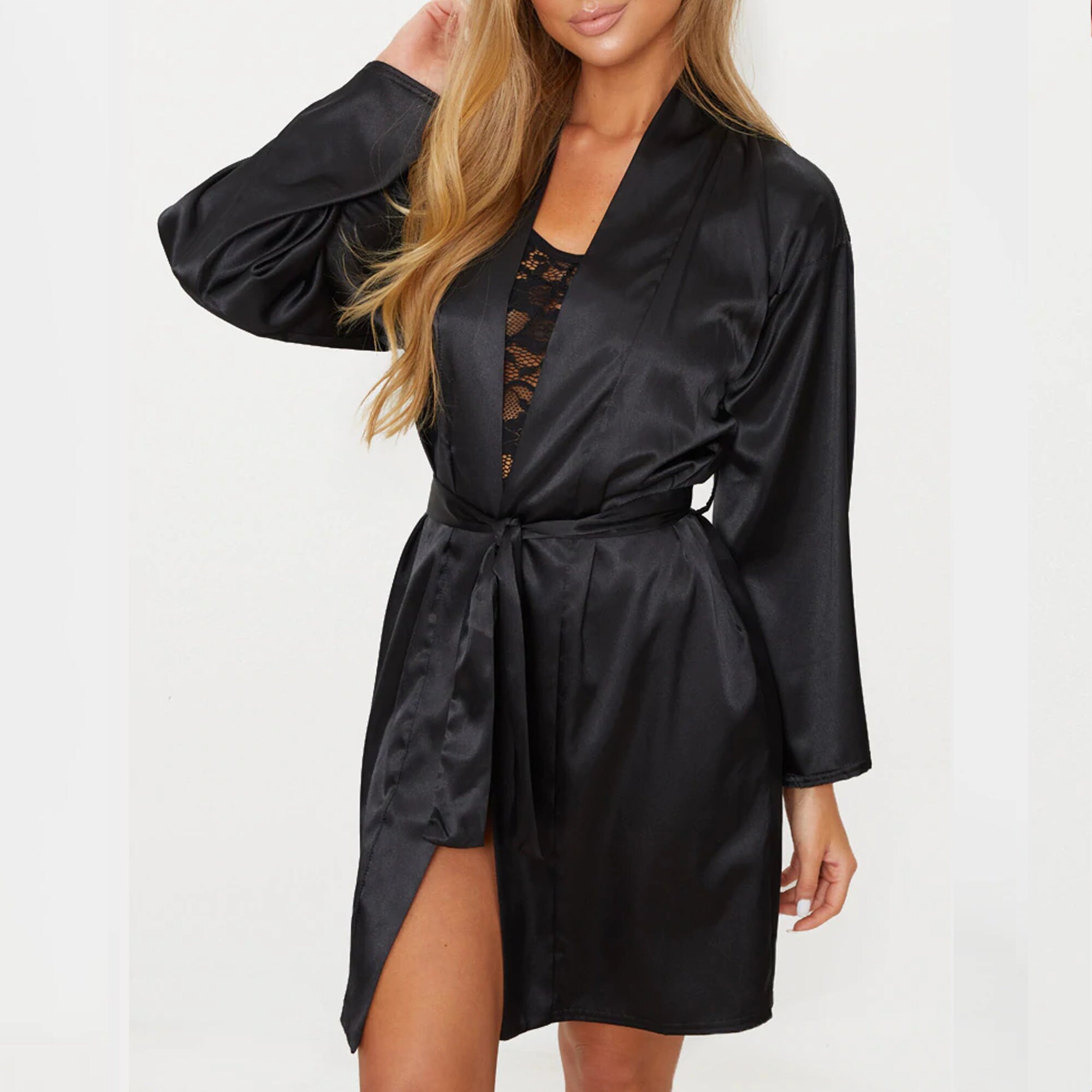 Satin RobesBridesmaid Robes Bridal Robe Silk Satin Lace Etsy