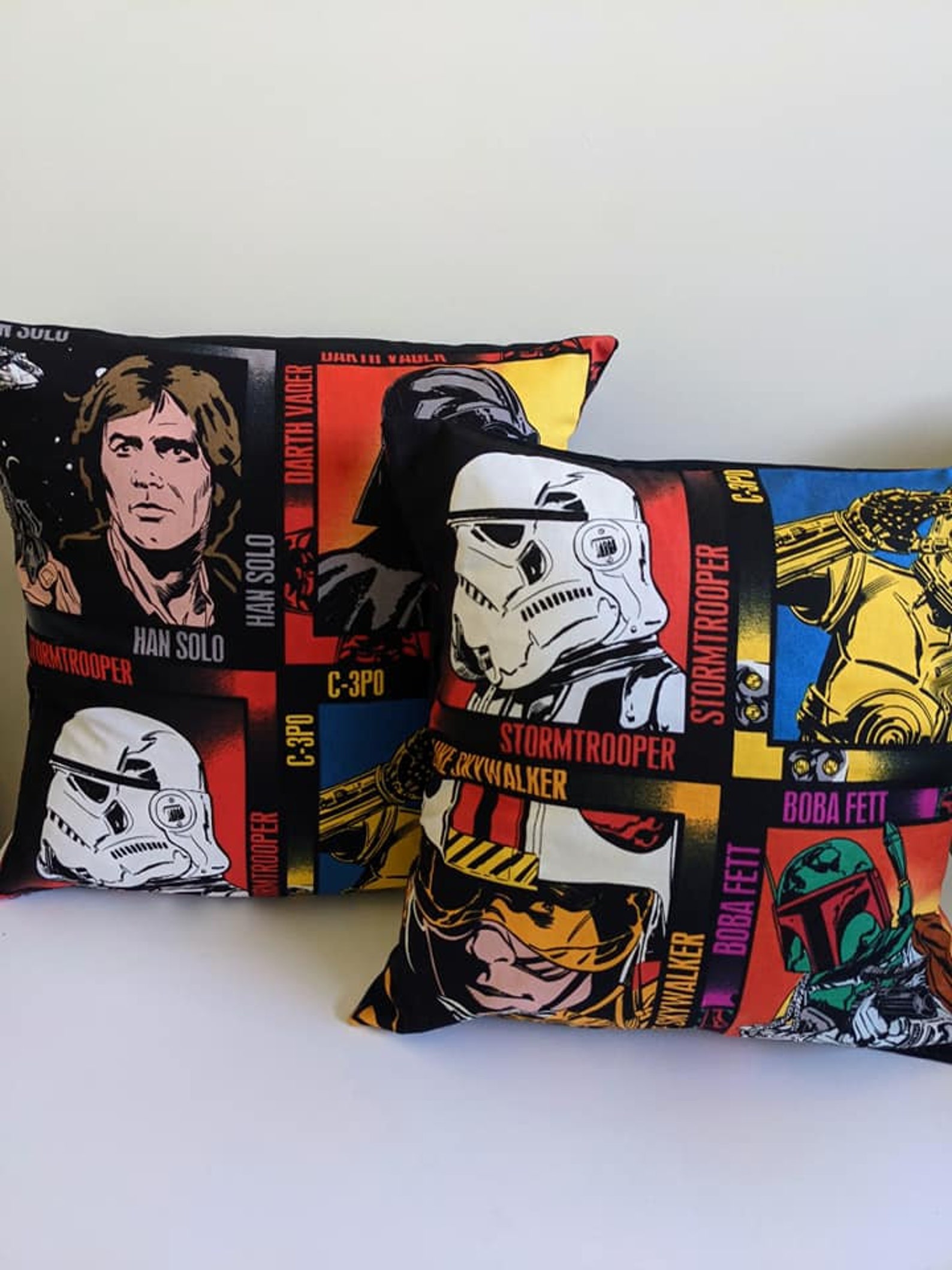 Star Wars Cushion Cover Han Solo Chewbacca Mandalorian Etsy